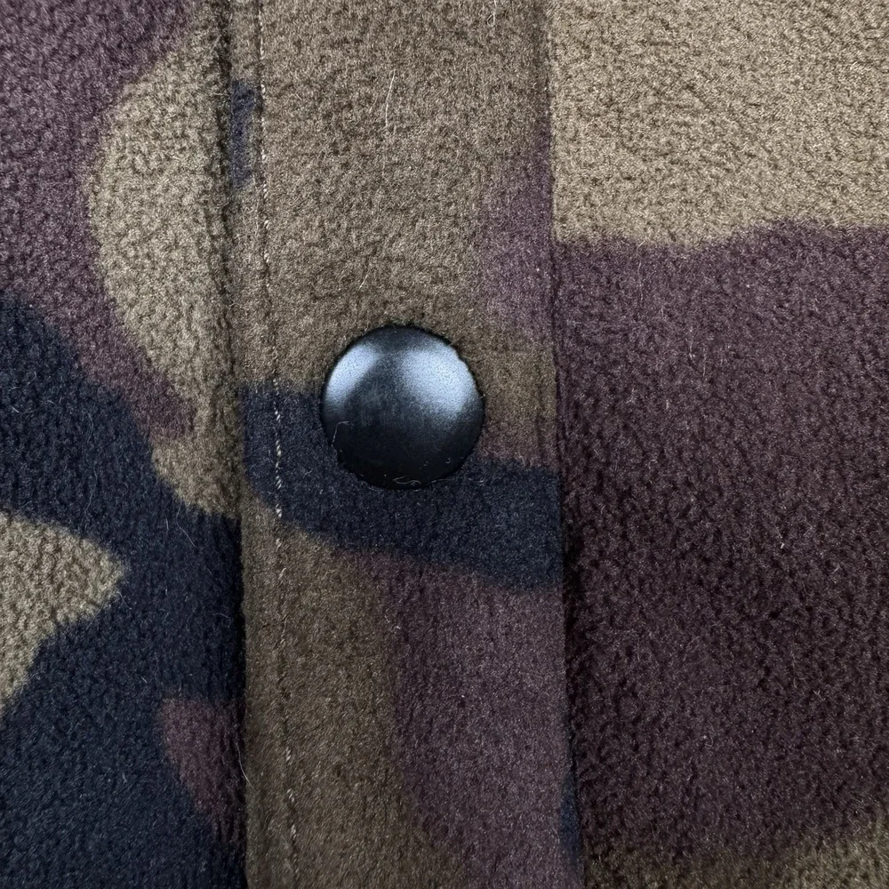 686 Men's Sierra Fleece Button Jacket Sweater Camo - Medium